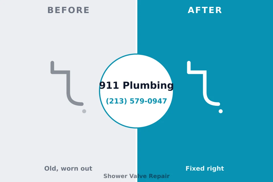Before and after: plumbing repair Lakin, KS
